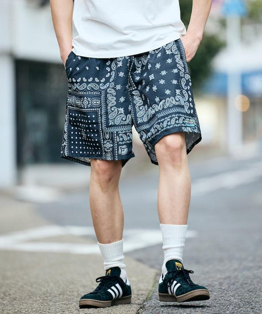 棉尼龍 可收納 休閒短褲