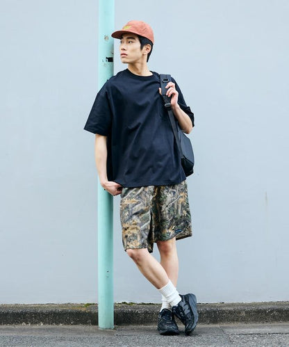 棉尼龍 可收納 休閒短褲