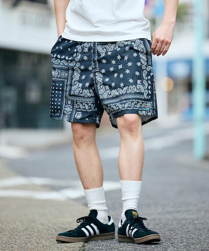 棉尼龍 可收納 休閒短褲