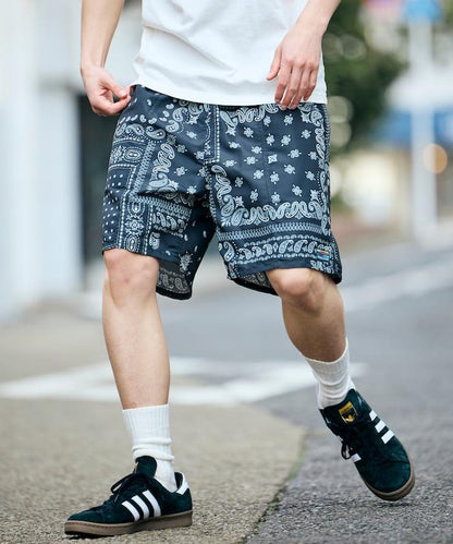 棉尼龍 可收納 休閒短褲