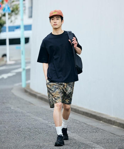 棉尼龍 可收納 休閒短褲