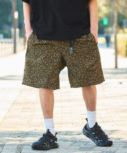 攀巖風鬆緊腰 尼龍 休閒短褲