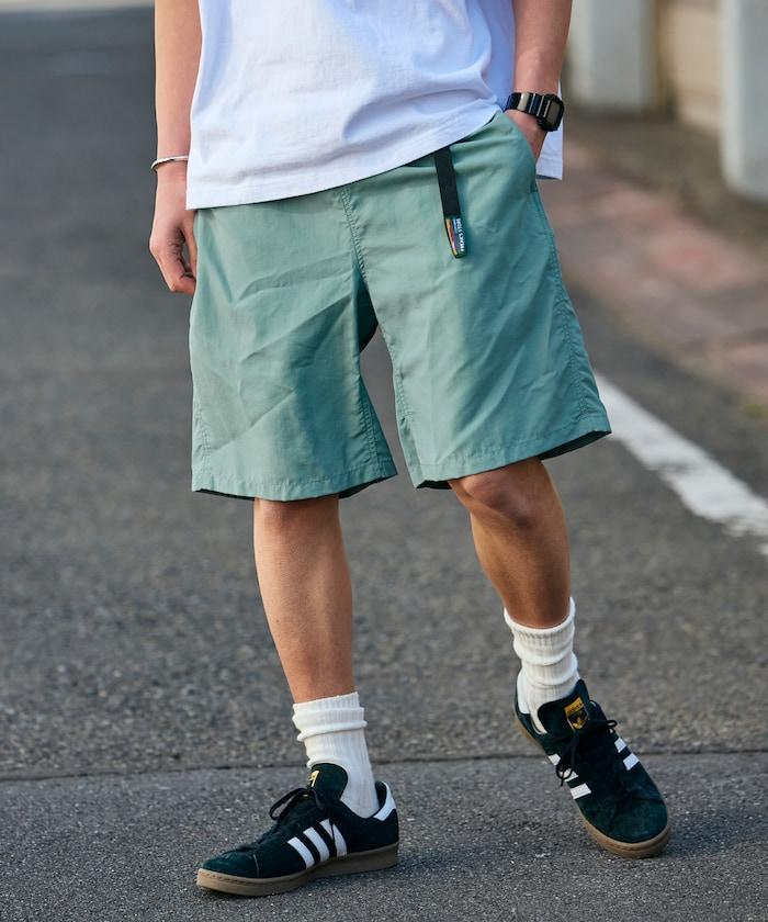 攀巖風鬆緊腰 尼龍 休閒短褲