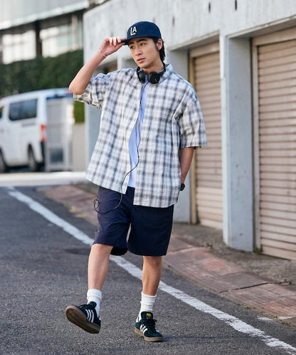 攀巖風鬆緊腰 尼龍 休閒短褲