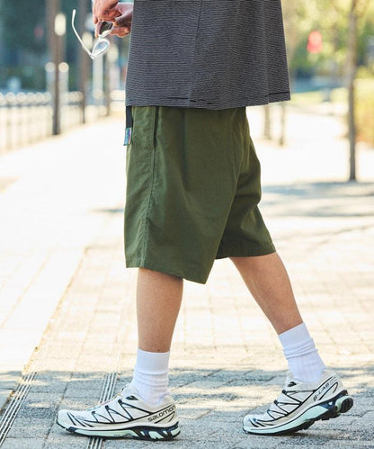 攀巖風鬆緊腰 尼龍 休閒短褲