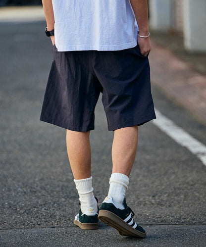 攀巖風鬆緊腰 尼龍 休閒短褲