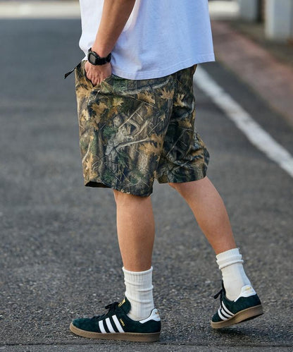 攀巖風鬆緊腰 尼龍 休閒短褲