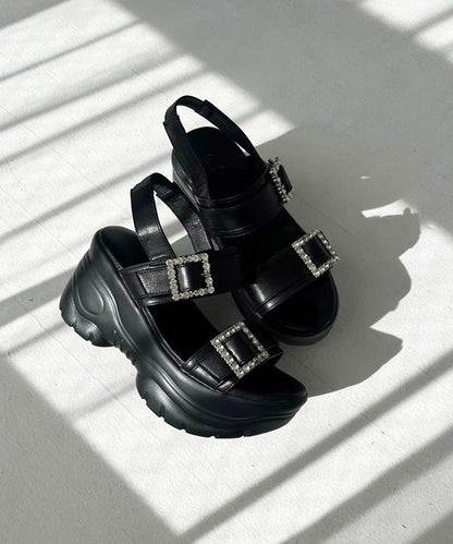 水鑽裝飾釦 運動涼鞋