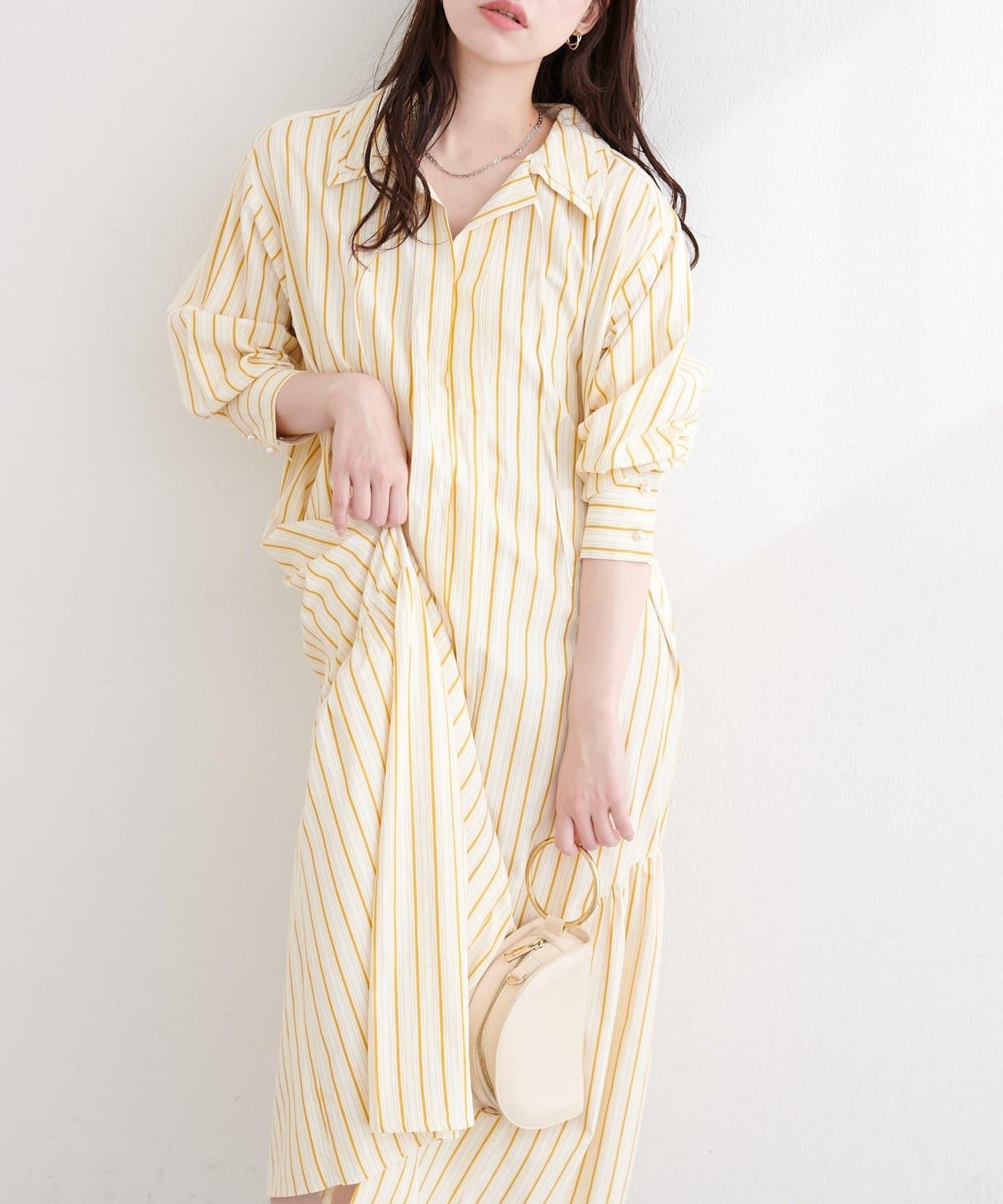 osono 多WAY穿法設計 襯衫連衣裙