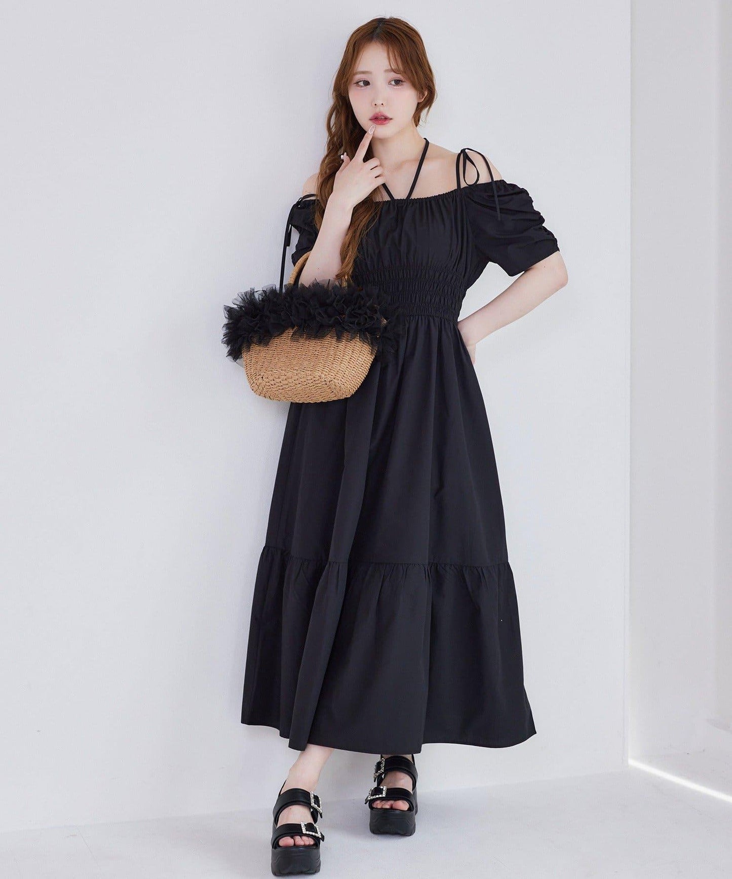 水鑽裝飾釦 運動涼鞋