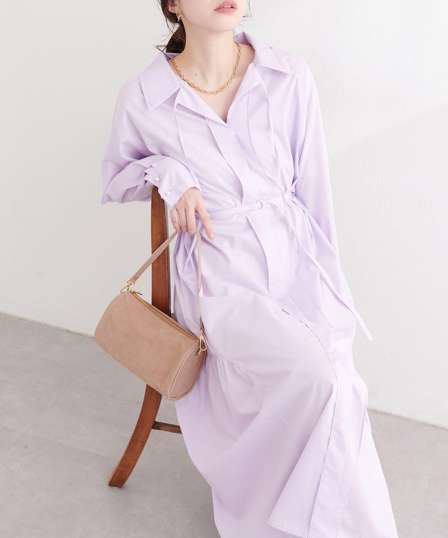 osono 多WAY穿法設計 襯衫連衣裙