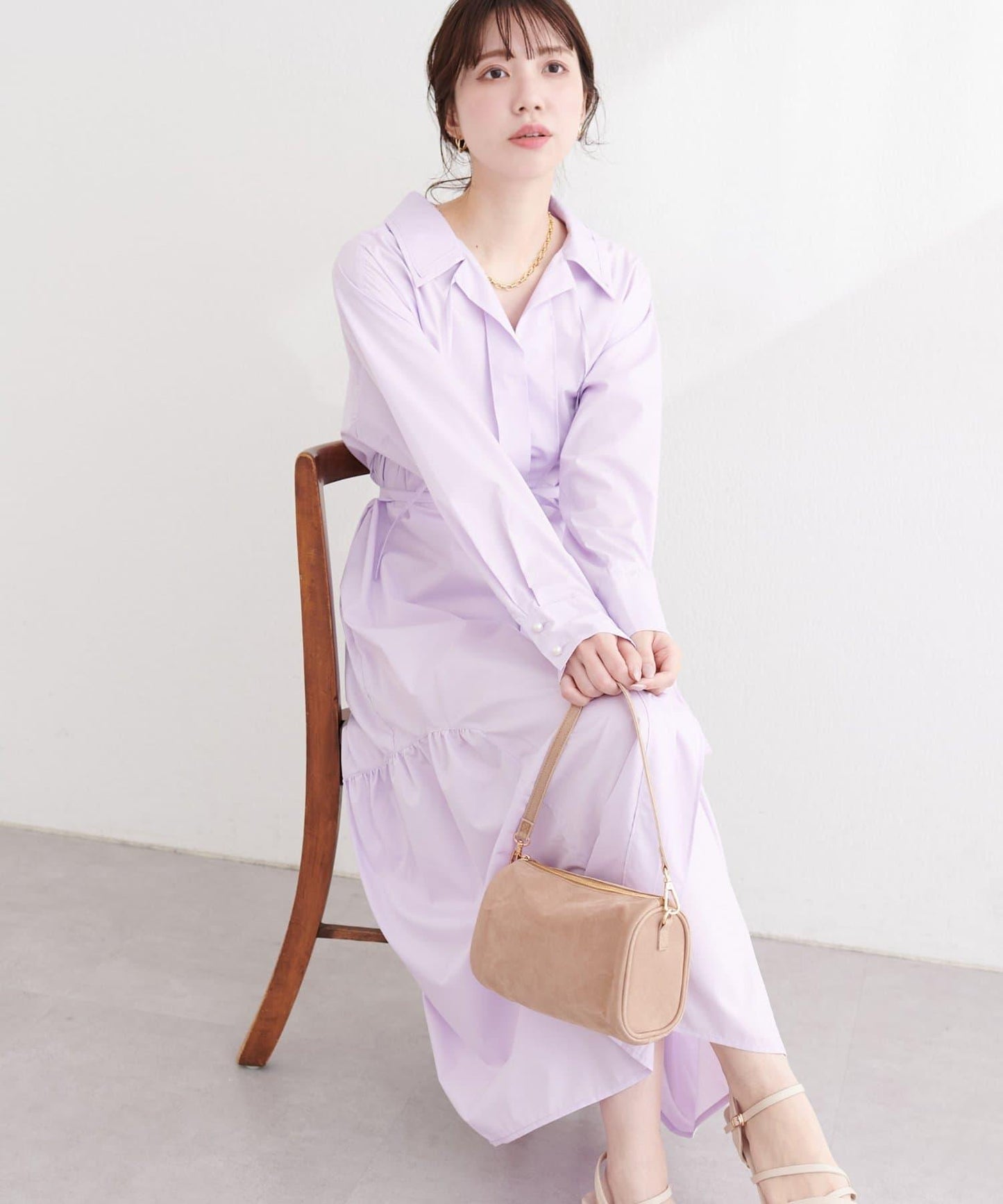 osono 多WAY穿法設計 襯衫連衣裙