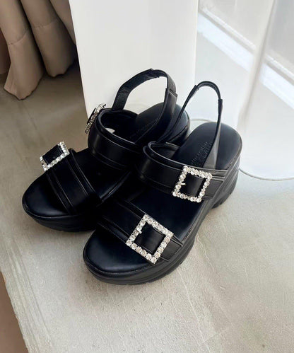 水鑽裝飾釦 運動涼鞋