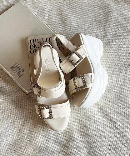 水鑽裝飾釦 運動涼鞋