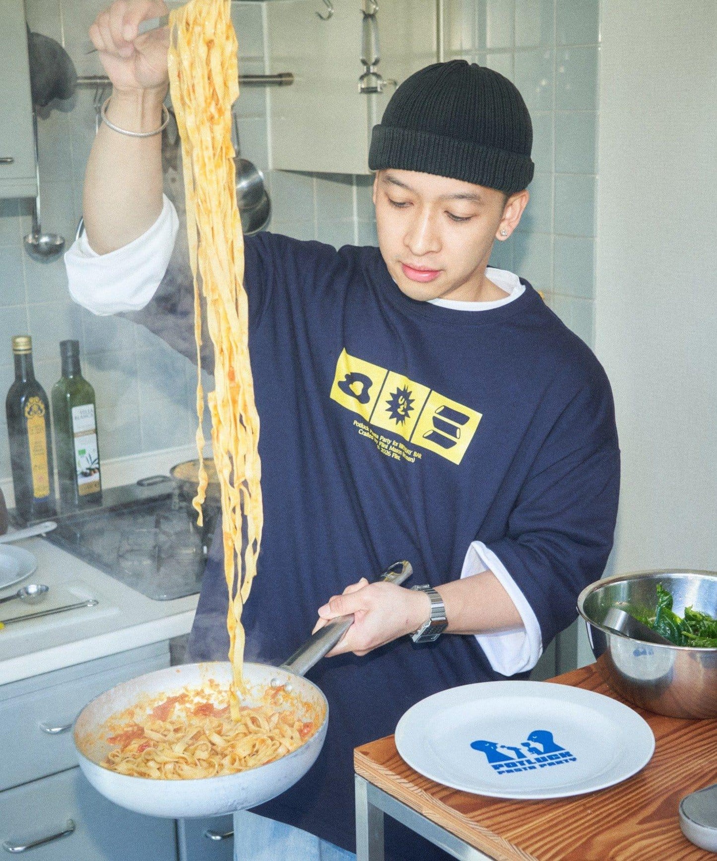 POTLUCK PASTA PARTY 有邊餐盤 M