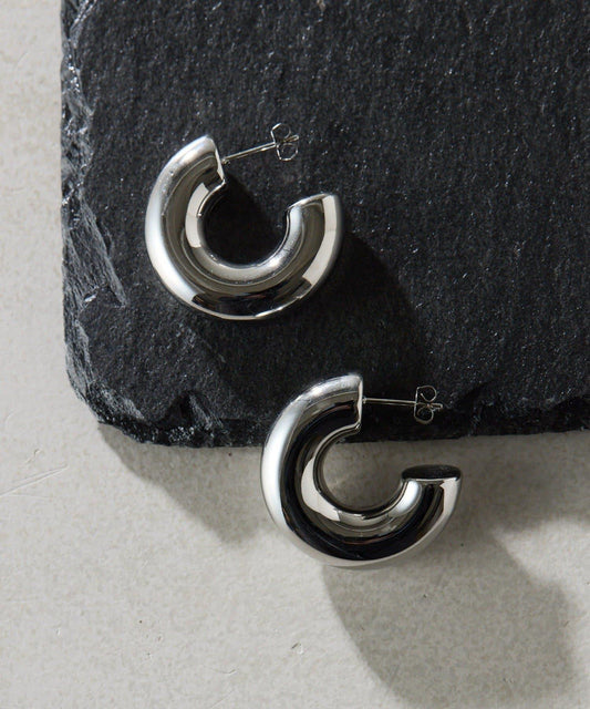 不鏽鋼厚款圓環耳環