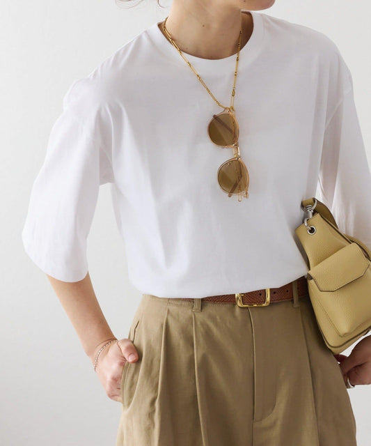 冷感防曬功能 五分袖 圓領Tee T恤