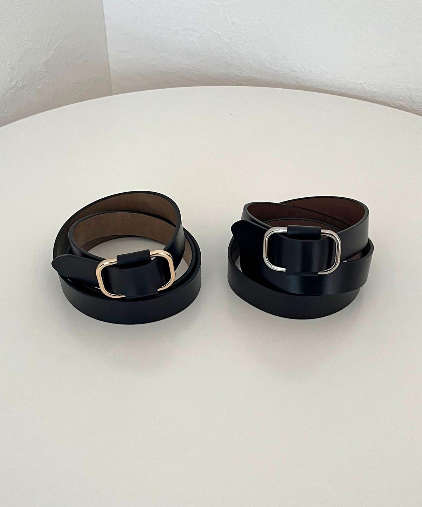 方形扣 牛皮 腰帶