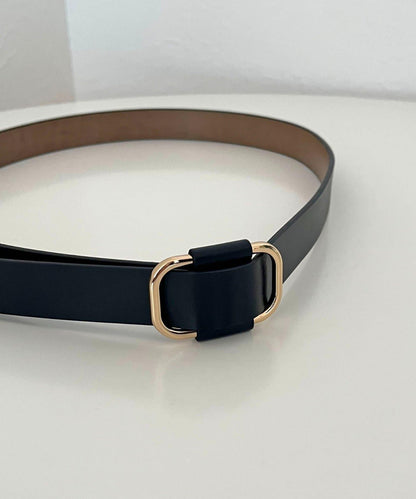 方形扣 牛皮 腰帶