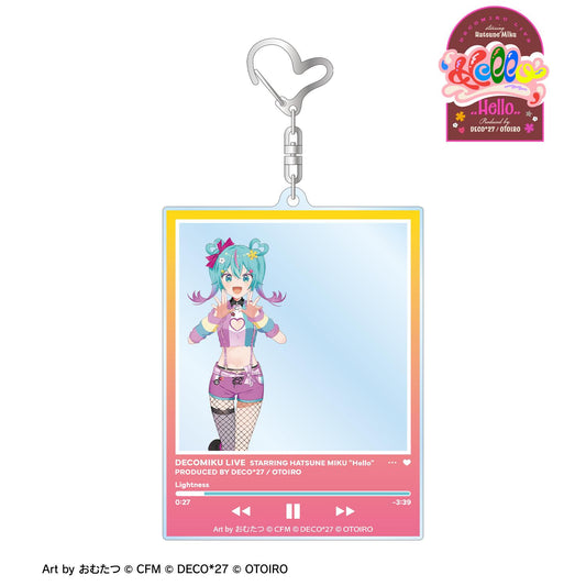 デコミクLIVE starring 《初音未來》『Hello』Produced by DECO*27 / OTOIRO_デコミク (ライトネス) Art by おむたつ 大號相框風亞克力鑰匙扣