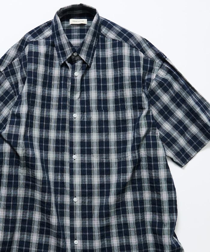 Relax Fit 寬鬆版 常規領 泡泡紗 短袖襯衫