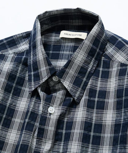 Relax Fit 寬鬆版 常規領 泡泡紗 短袖襯衫