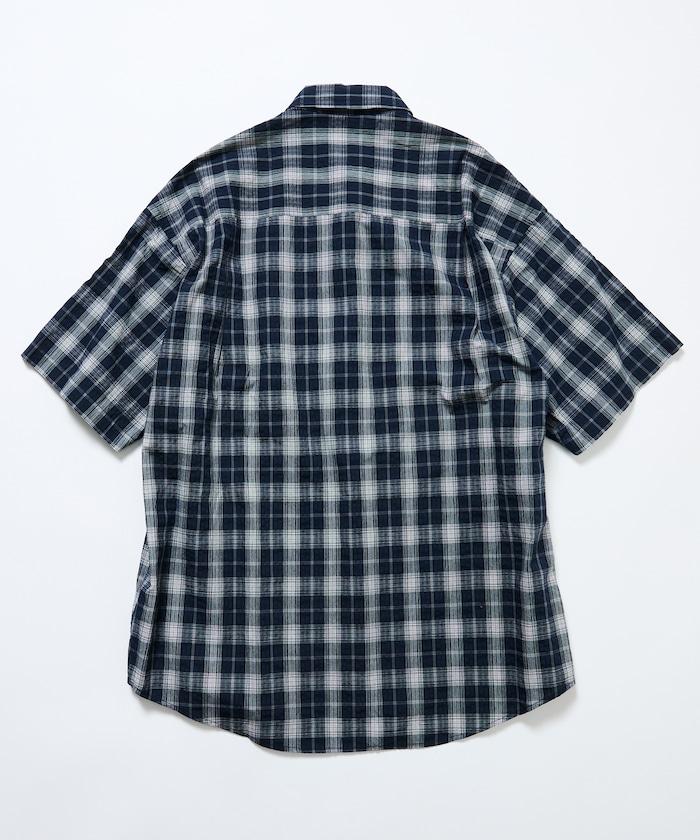 Relax Fit 寬鬆版 常規領 泡泡紗 短袖襯衫