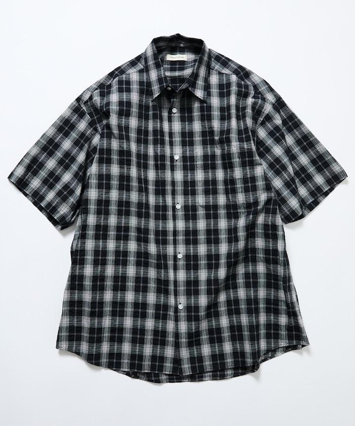 Relax Fit 寬鬆版 常規領 泡泡紗 短袖襯衫