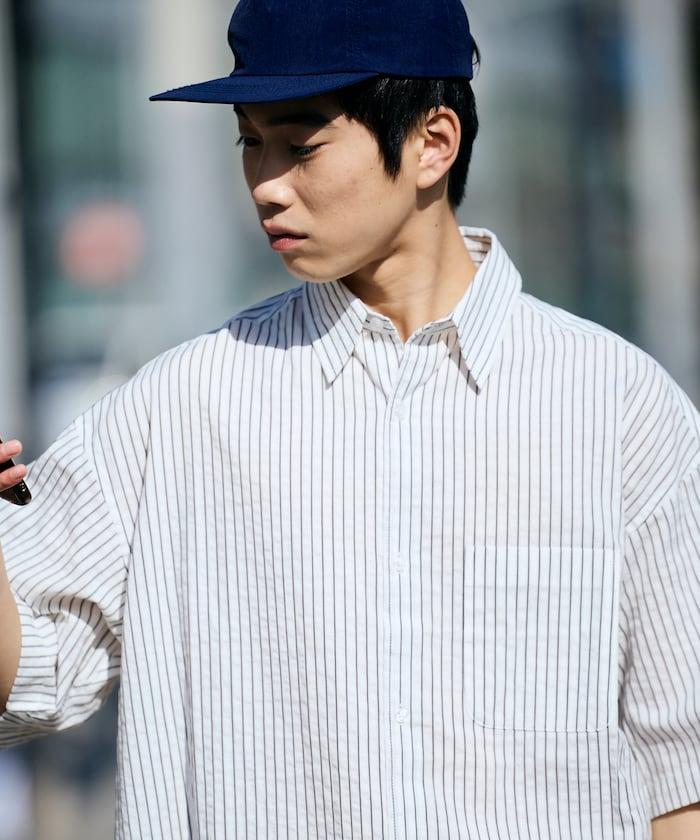 Relax Fit 寬鬆版 常規領 泡泡紗 短袖襯衫