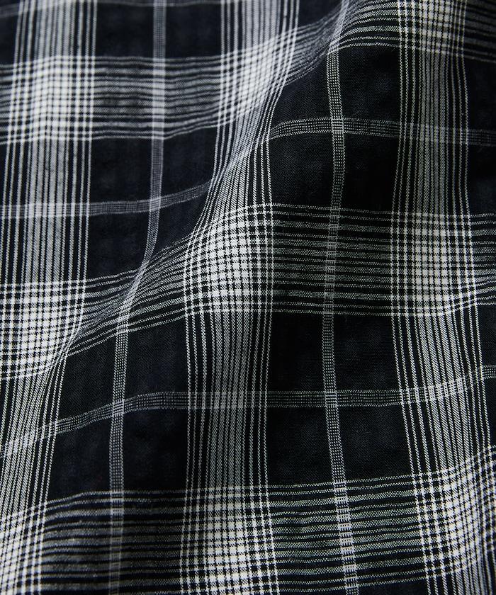 Relax Fit 寬鬆版 常規領 泡泡紗 短袖襯衫