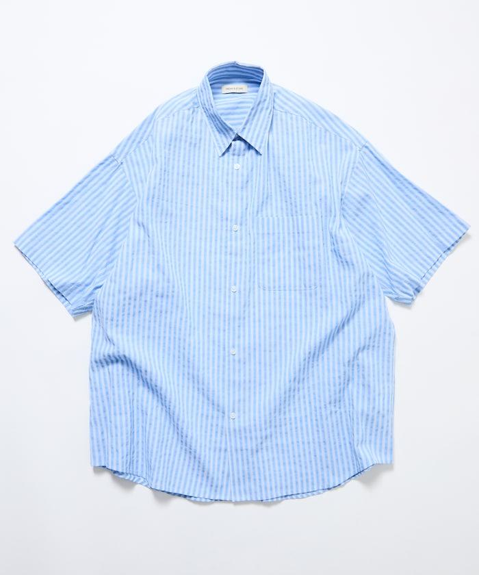 Relax Fit 寬鬆版 常規領 泡泡紗 短袖襯衫