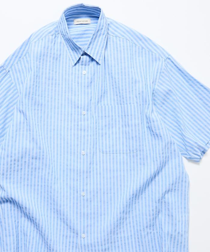 Relax Fit 寬鬆版 常規領 泡泡紗 短袖襯衫