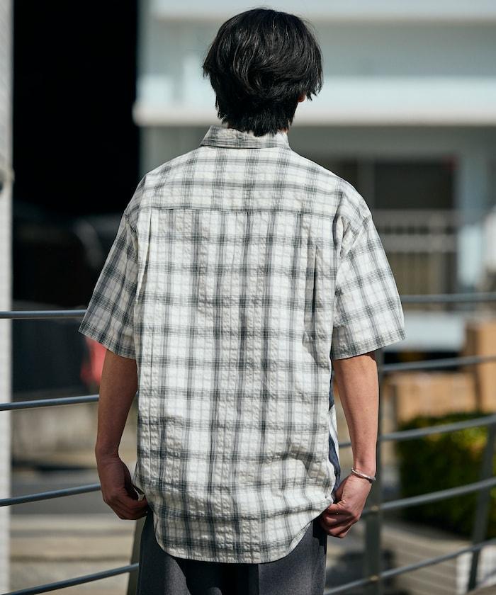 Relax Fit 寬鬆版 常規領 泡泡紗 短袖襯衫