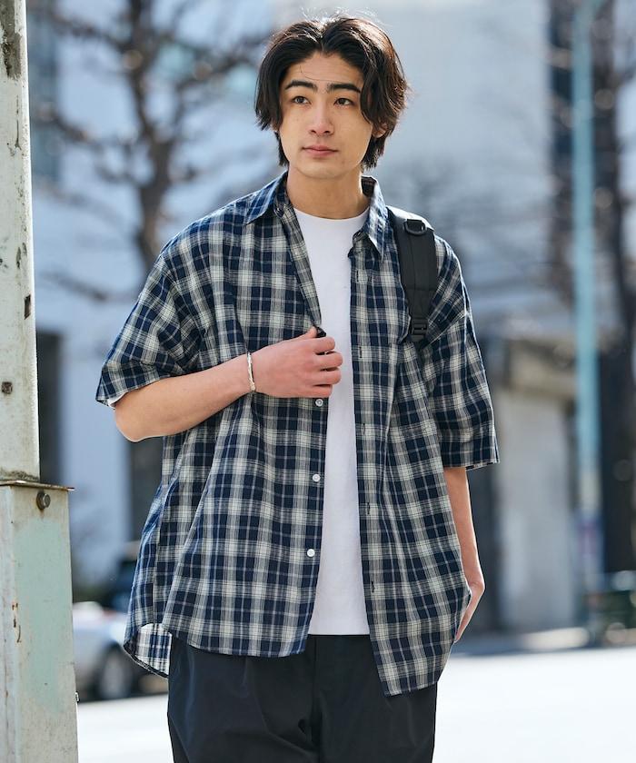 Relax Fit 寬鬆版 常規領 泡泡紗 短袖襯衫