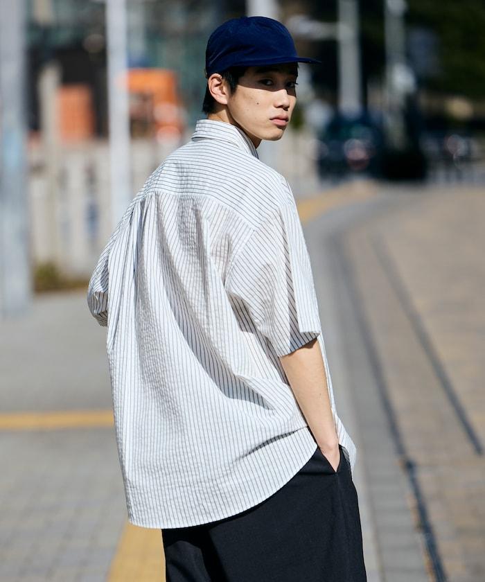 Relax Fit 寬鬆版 常規領 泡泡紗 短袖襯衫