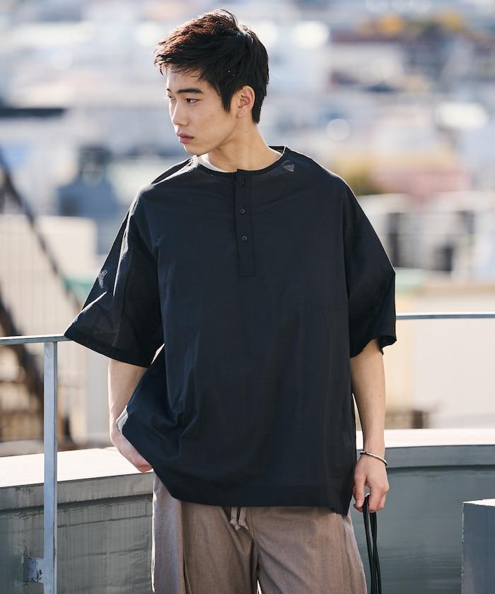 Relax Fit 寬鬆版 亨利領 套頭襯衫