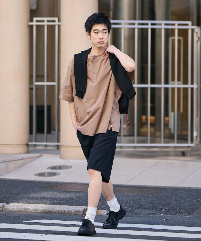 Relax Fit 寬鬆版 亨利領 套頭襯衫