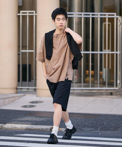 Relax Fit 寬鬆版 亨利領 套頭襯衫