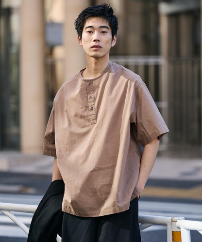 Relax Fit 寬鬆版 亨利領 套頭襯衫