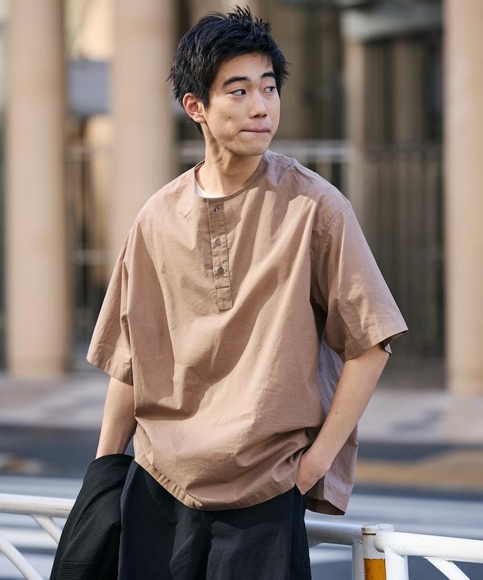 Relax Fit 寬鬆版 亨利領 套頭襯衫