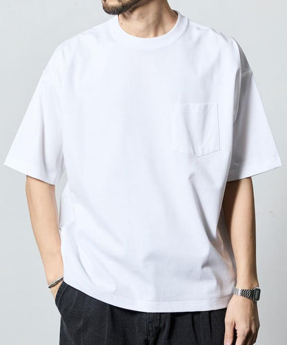 STORATECH 寬鬆廓形 圓領 抗菌防臭制菌UV防曬接觸涼感吸水速幹 T恤