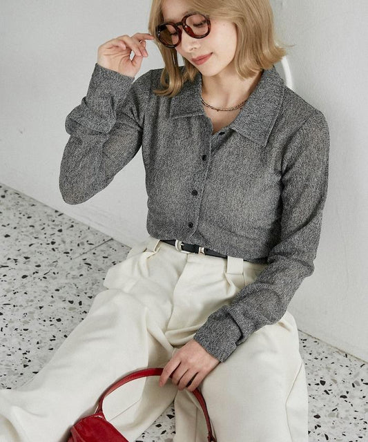 網眼襯衫式開衫