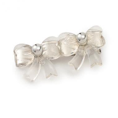 透明蝴蝶結髮夾