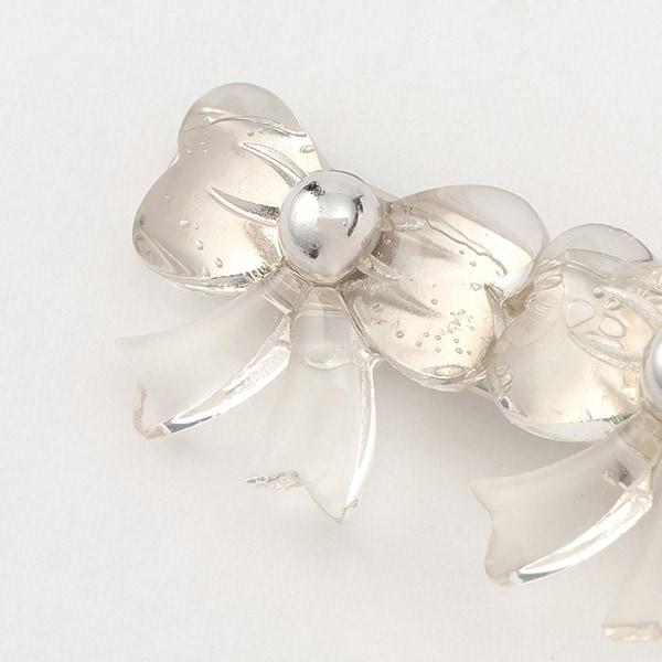 透明蝴蝶結髮夾