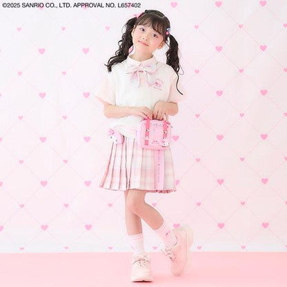 マイメロディ・シナモロール 校園書包風收納包