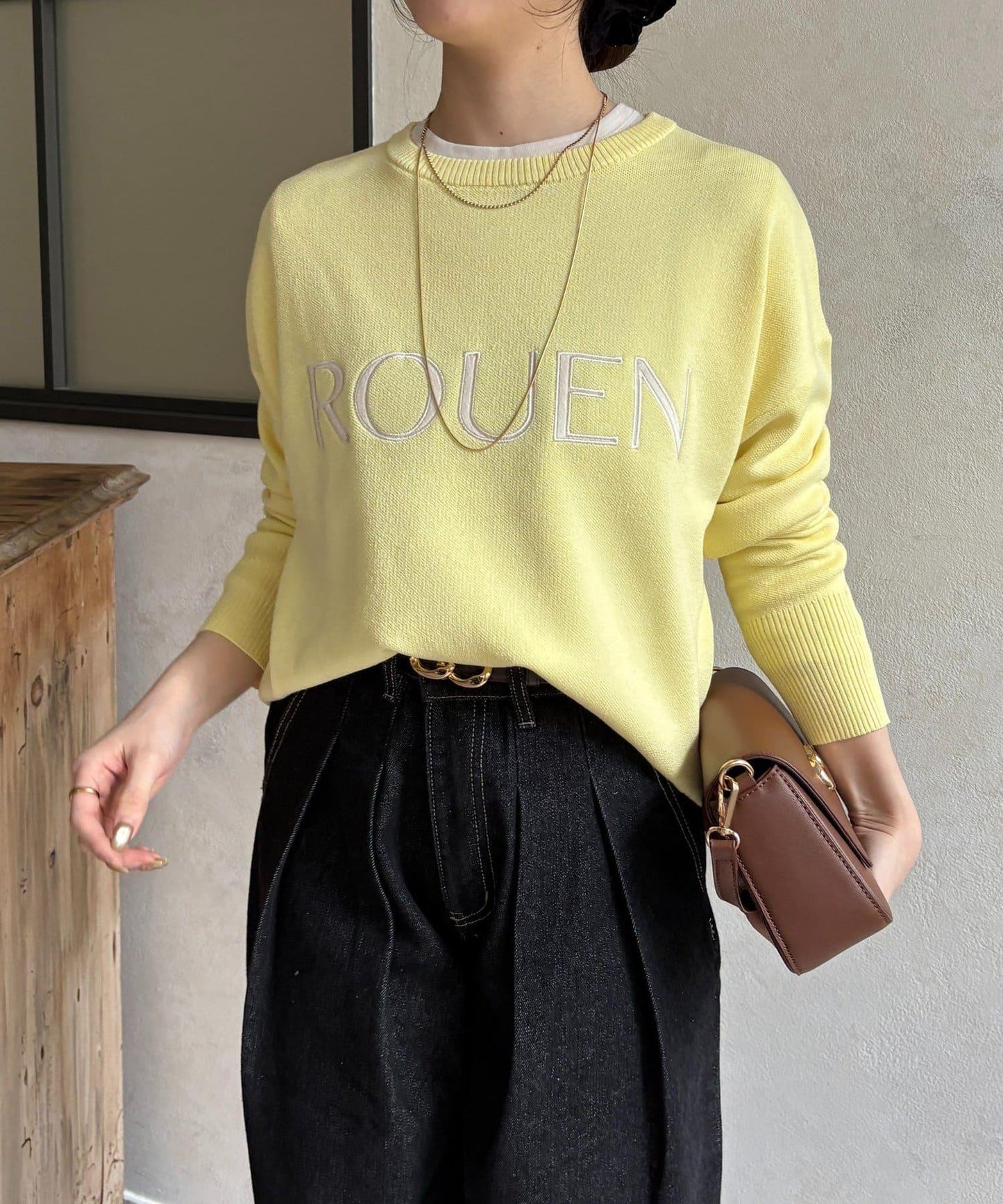 ROUEN 標誌設計 針織套頭衫