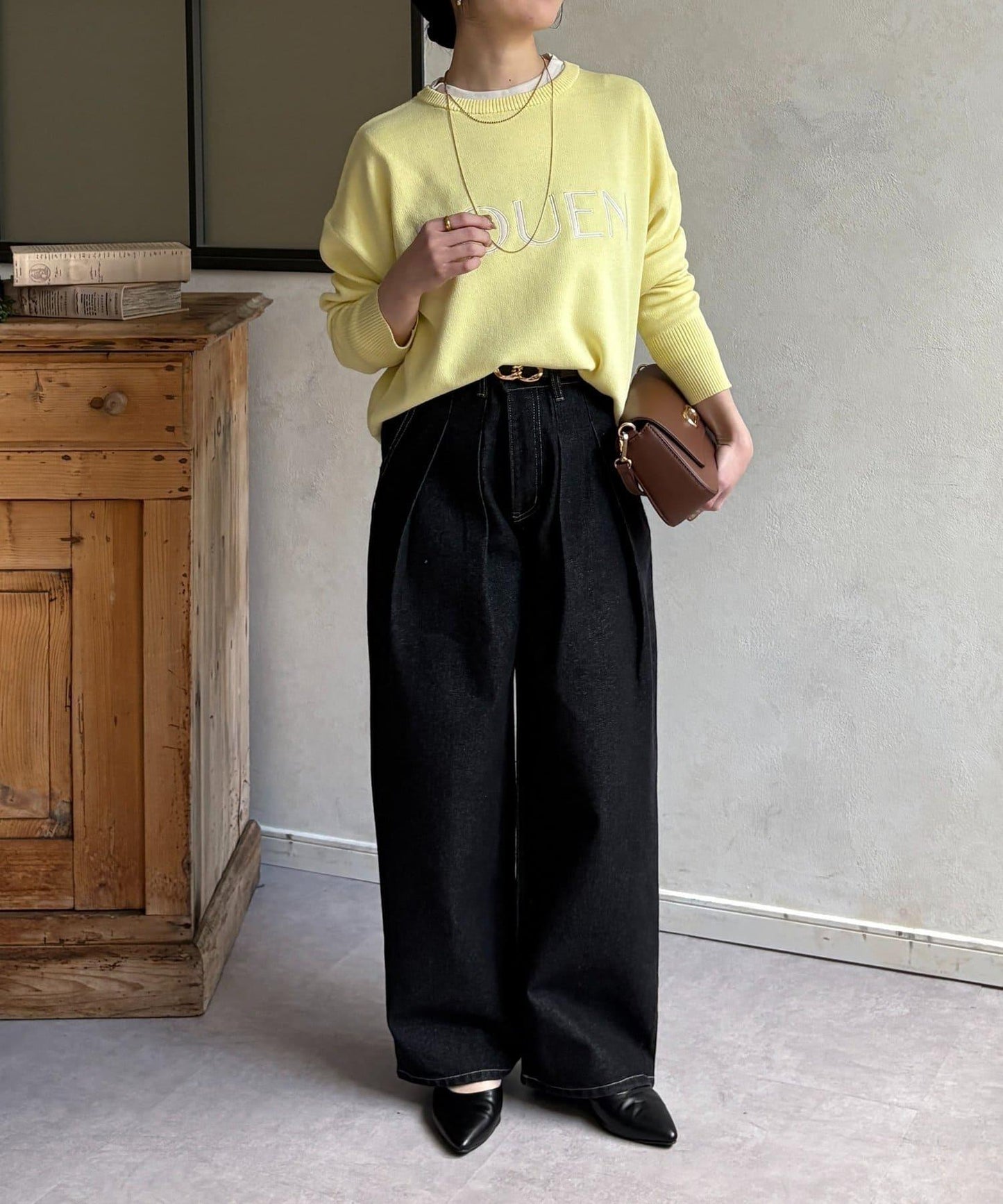 ROUEN 標誌設計 針織套頭衫