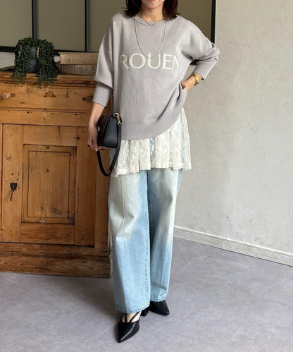 ROUEN 標誌設計 針織套頭衫