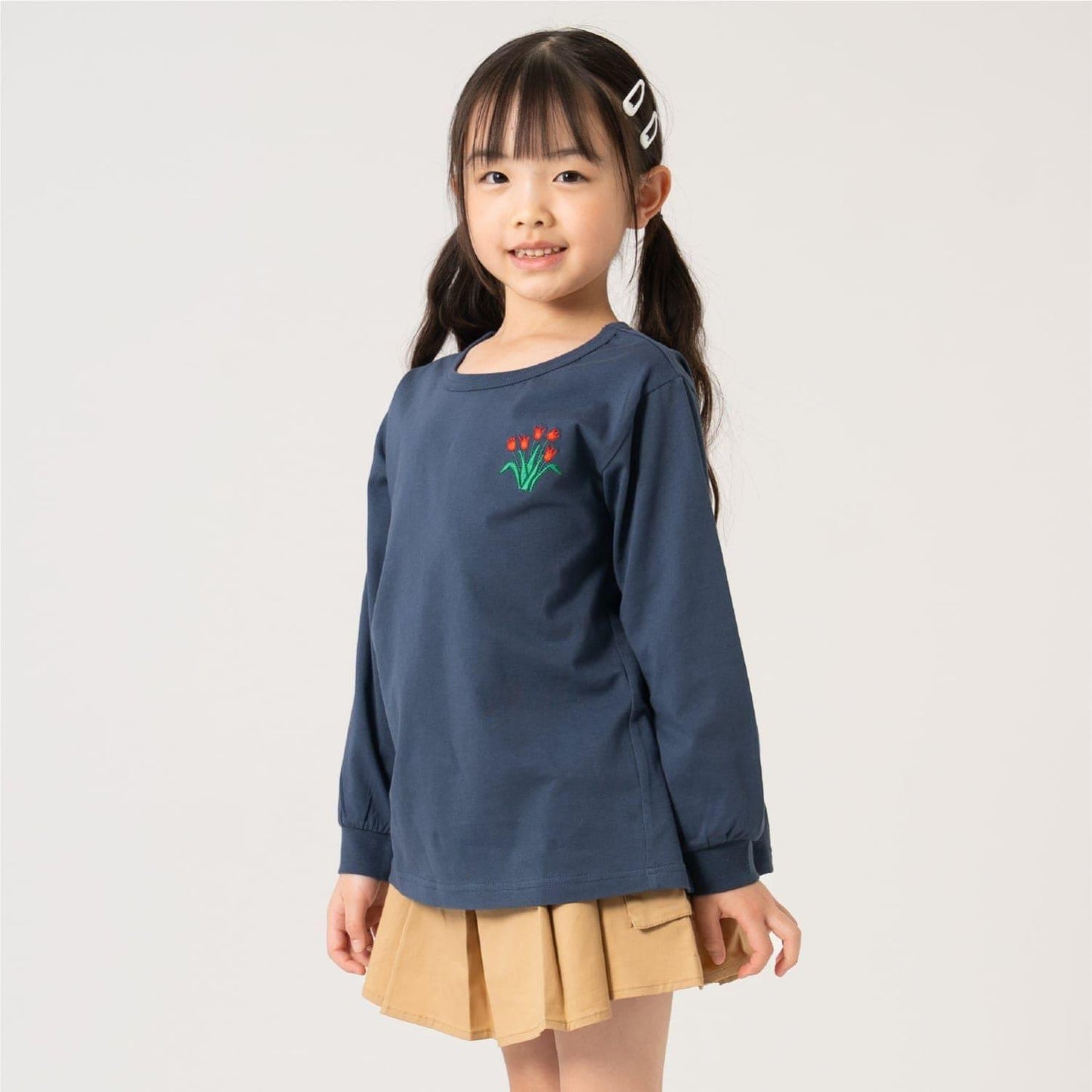 365D A字版型 單點刺繡 長袖T恤