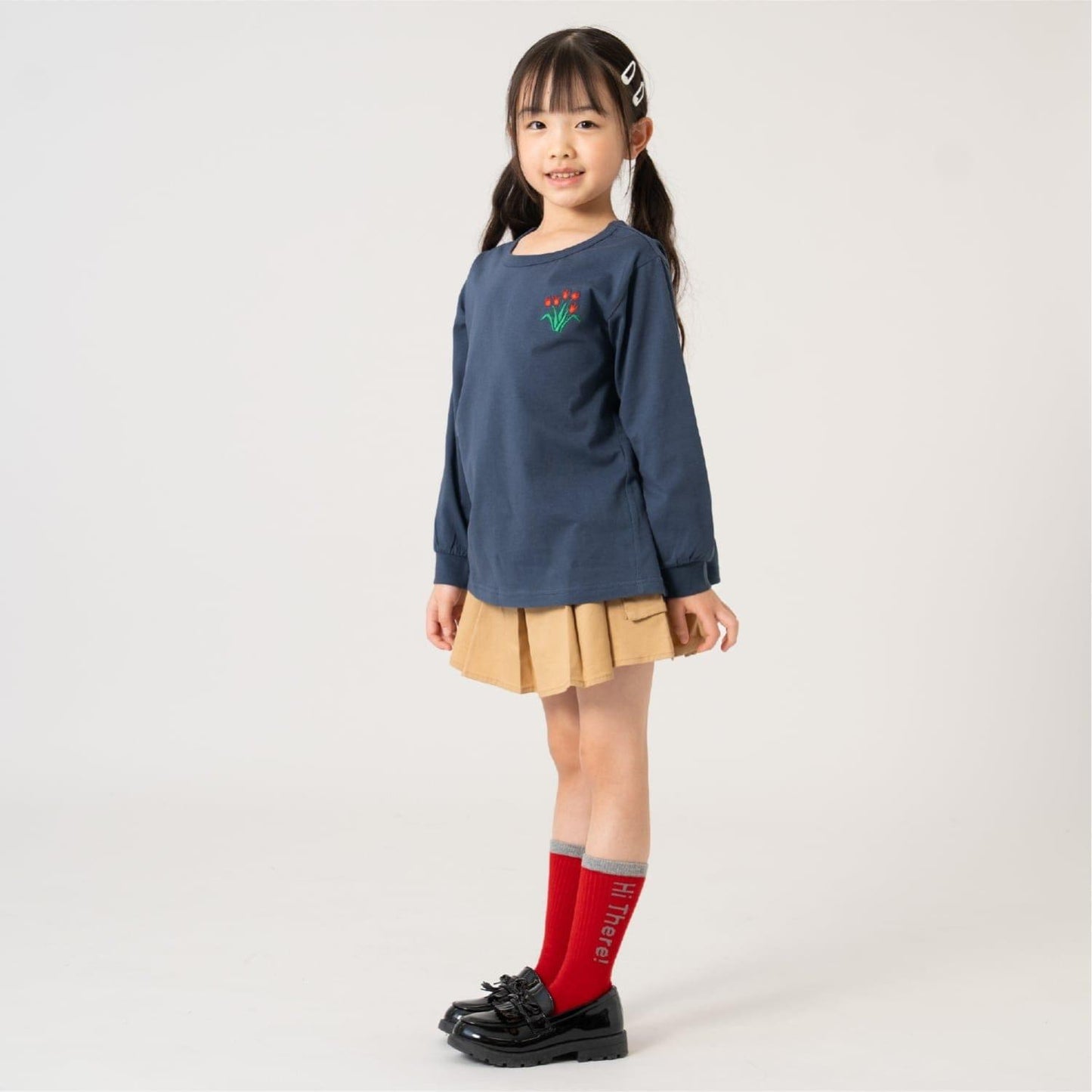 365D A字版型 單點刺繡 長袖T恤